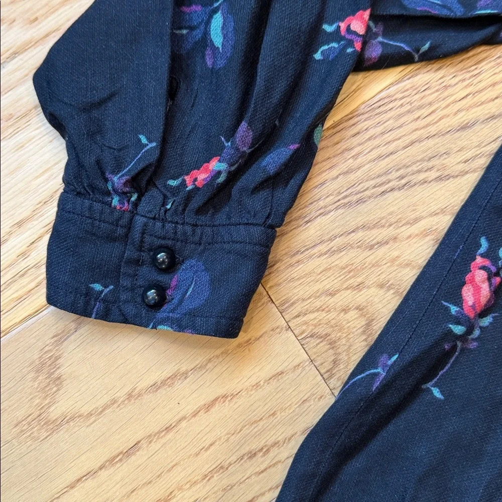 *Maeve Floral Long Sleeve Top Blouse Womens Small - Picture 4 of 9